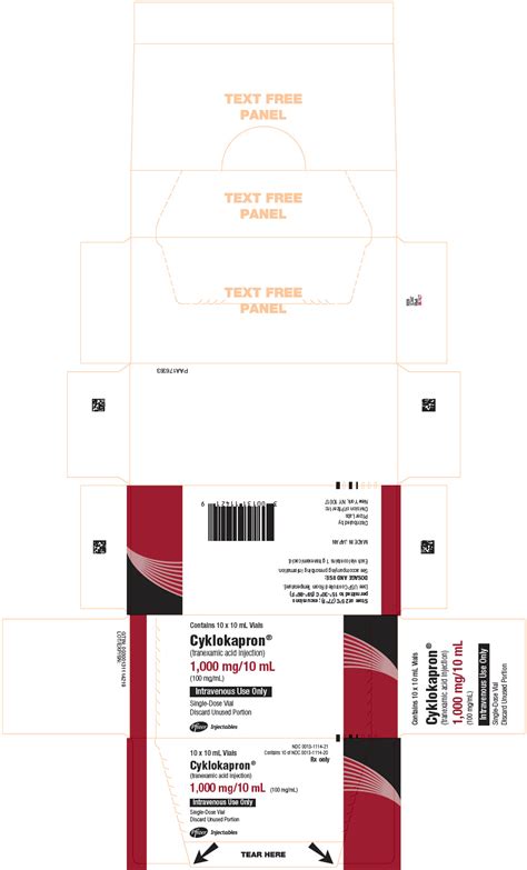 Dailymed Cyklokapron Tranexamic Acid Injection Solution