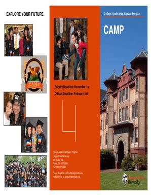 Completable En L Nea College Assistance Migrant Programoregon State