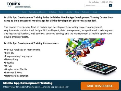 Mobile App Development Training 2018