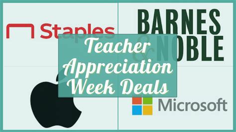 Teachers Appreciation Week Deals 50 Discounts Across US