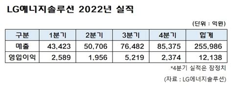 LG엔솔 매출 25조영업익 1조 시대 열었다 공감언론 뉴시스통신사