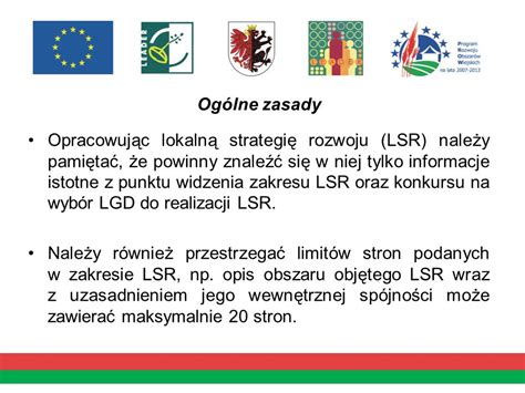 Zasady Konstrukcji Lsr Zgodnie Z Instrukcj Sporz Dzania Loklanej