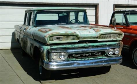 Three Door Pickup 1960 Gmc Custom Crew Cab Barn Finds