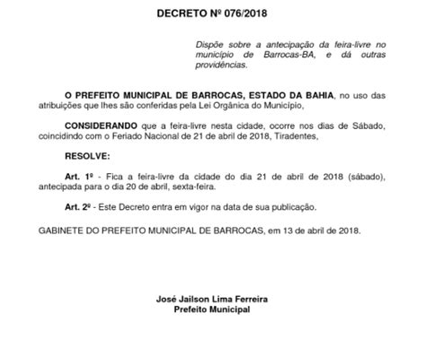 Jornal Nossa Voz Barrocas Ba Barrocas Prefeitura Comunica