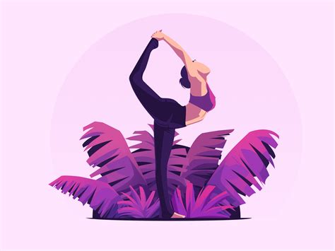 Yoga Illustration by Farhan Fauzan on Dribbble