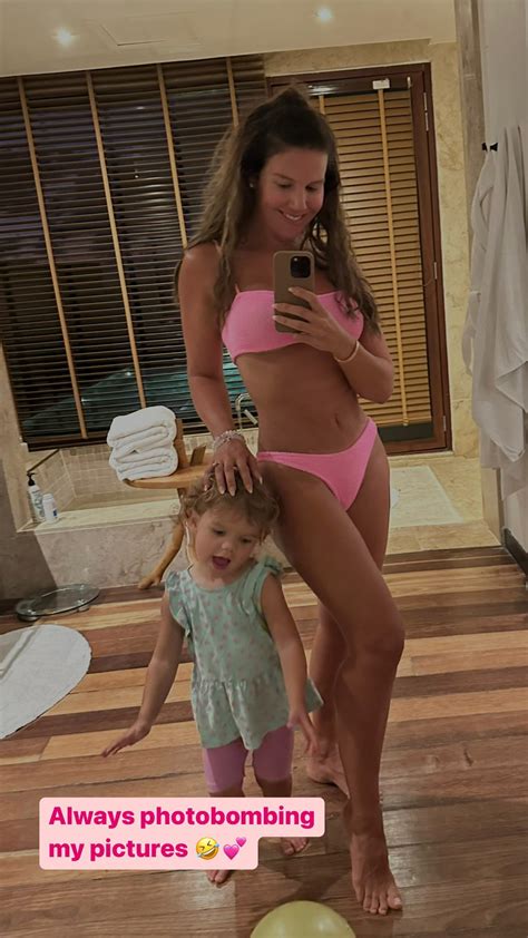 Rebekah Vardy Shows Off Her Amazing Figure As She Poses In Pink Bikini