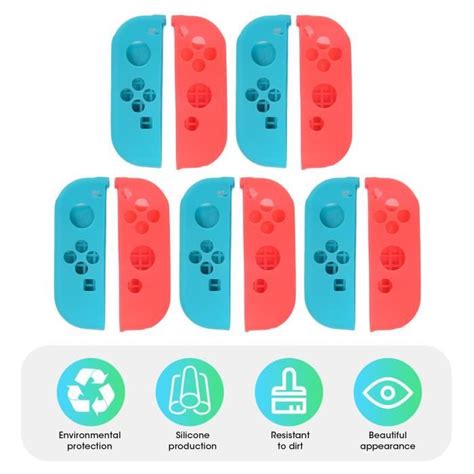 Hurrise Housse De Manette De Jeu Pour Ns Switch Ensembles Couverture