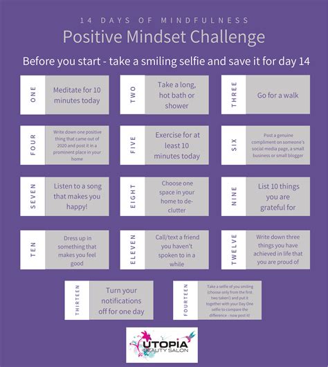 Positive Mindset Challenge — Utopia Beauty Salon