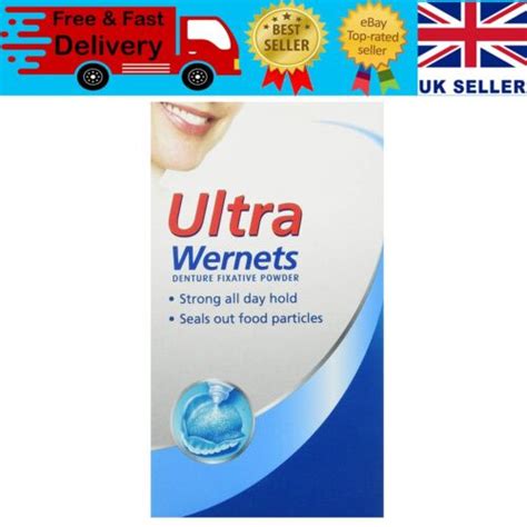 Wernets Ultra Denture Fixative Powder G Ebay