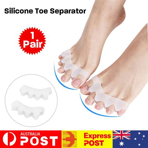 Silicone Toe Separator Gel Bunion Corrector Spreader Pain Relief Hallux