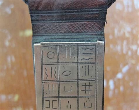 Tuareg Amulet Gris Gris With Tifinagh Inscriptions On Silver Etsy