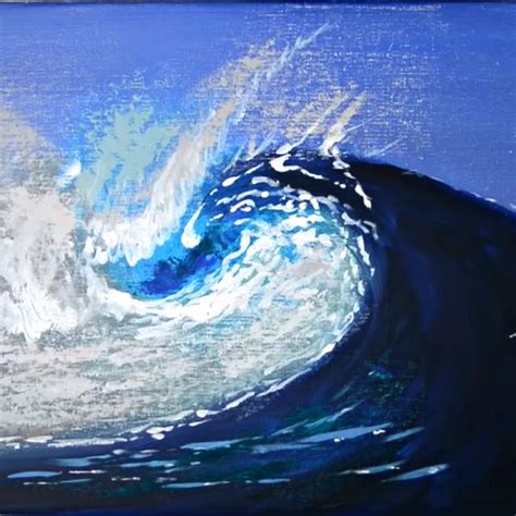 Painting Tutorial Acrylic Ocean For Beginners — Katie Jobling