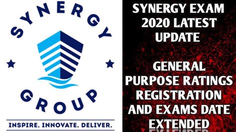 Synergy Exam Latest Updates Synergy Exam Gp Rating