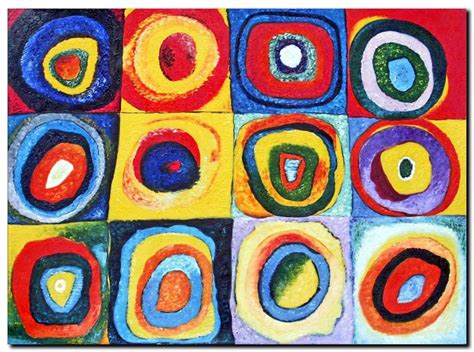 WASSILY KANDINSKY CANVAS ART PRINT poster 16"X 12" circles | eBay