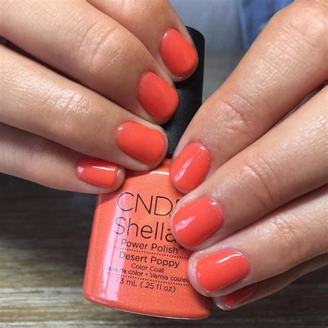 Cnd Shellac Desert Poppy Shellacdesertpoppy Cnd Shellac Colors