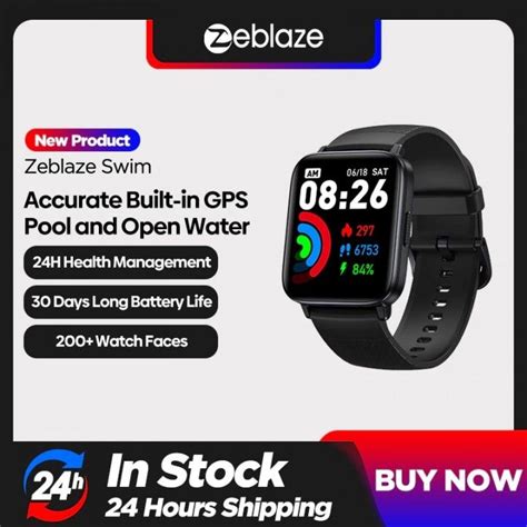 Zeblaze Swim Smartwatch Swimming Atm Built In Gps Health Monitor