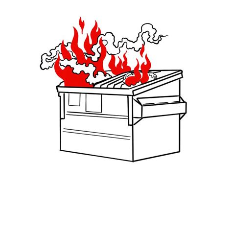 Dumpster Fire Art Print By Casey Lambert X Small