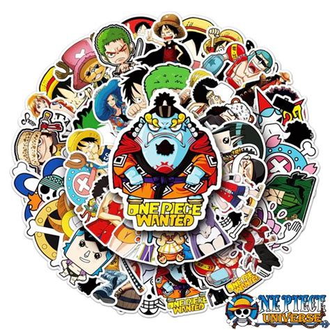 Anime One Piece Zoro Sticker 50pcs Official One Piece Merch