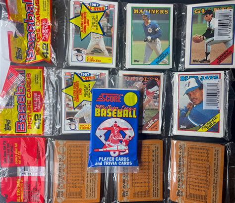 S Lot Of Topps Baseball Rack Cello Packs All Packs W Cal Ripken