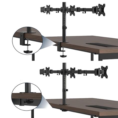 Soporte Triple Para Monitores De Pulgadas Ergonom A Mejorada Y