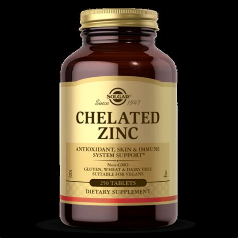Цинк хелат Solgar Chelated Zinc (250 таб) солгар – фото, отзывы ...