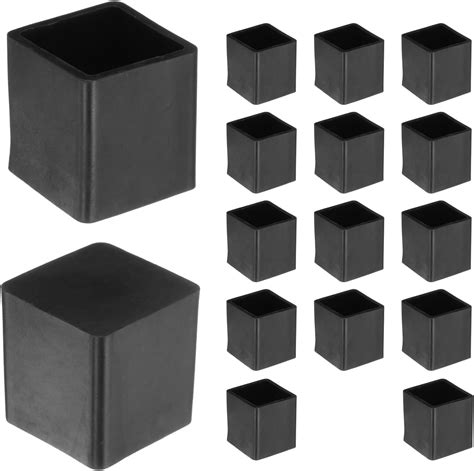 Sourcing Map Pcs Square Chair Leg Caps Pvc Chair Leg Floor Protectors