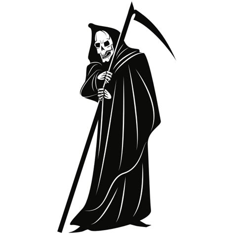 Grim Reaper With Scythe Free Svg