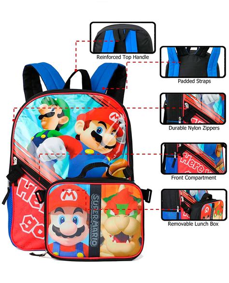 Set Bioworld Super Mario Mochila Y Lonchera Gameplanet