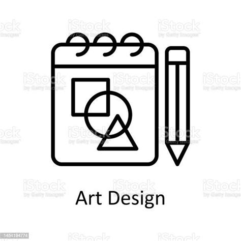 아트 디자인 벡터 개요 아이콘 디자인 그림입니다 흰색 배경에 디자인 및 개발 기호 Eps 10 파일 삽화가에 대한 스톡 벡터