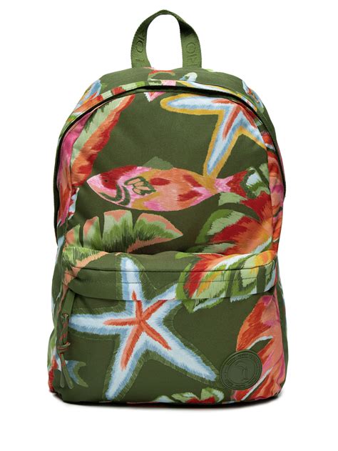 Mochila Feminina Xod Peixes Pintados Farm Verde Oqvestir