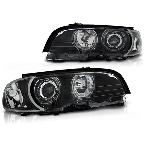 Phares Avant Bmw E Coupe Cabrio Angel Eyes Ccfl Noir Prix