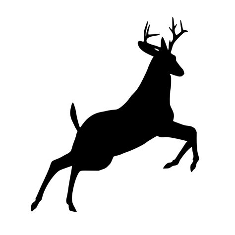 Free Images Deer Jumping Silhouette Leaping Wildlife Reindeer Design Buck Horned Stag