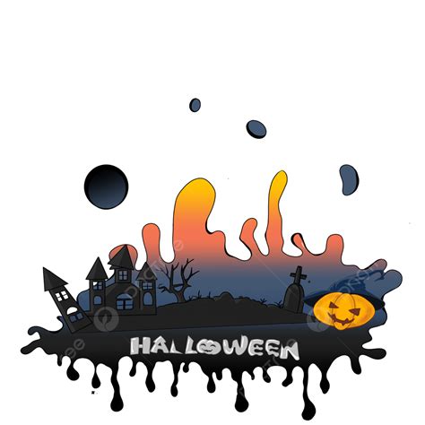 Cartel De Tema De Terror De Halloween Png Dibujos Halloween Víspera De Todos Los Santos Tema