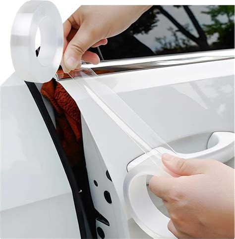 Blau Grun Car Door Entry Guard Clear Trim Guard Cover For Car Door