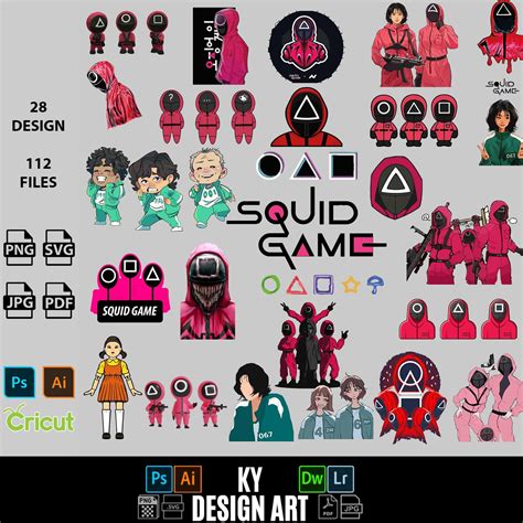 Squid Game Svg Adesivi Svg Png Eps Svg Dfx Digital Etsy Italia