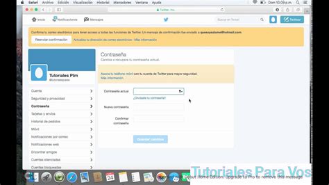 Cómo cambiar la contraseña de Twitter 2016 Tutos Para VOS YouTube