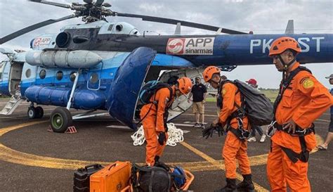 Lokasi Jatuhnya Helikopter Kapolda Jambi Ditemukan Tim SAR Kirim