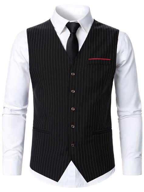 Manfinity Mode Men 1pc Vertical Striped Waistcoat Shein Usa