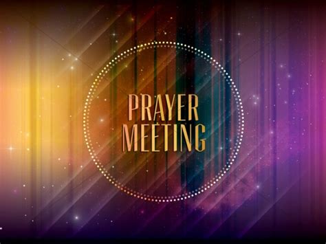 Prayer Meeting Announcement Slide