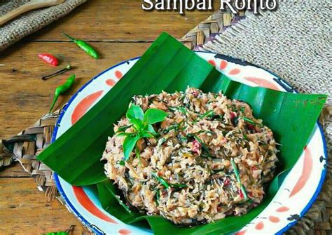 Resep Sambal Ronto Khas Paser Oleh Yuliana Menjoi Cookpad