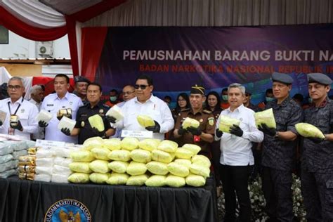 Bnn Musnahkan Kg Sabu Hingga Ratusan Ribu Pil Ekstasi Dari Hasil