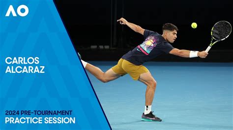 Carlos Alcaraz Practice Session | Australian Open 2024 - TennisGusto