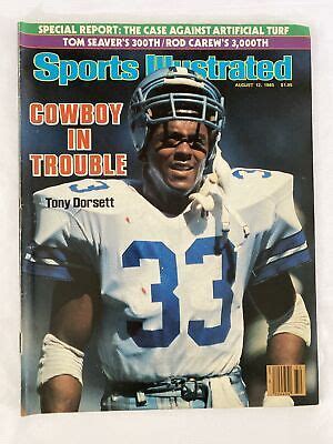 1985 August 12 Sports Illustrated Magazine Tony Dorsett Cowboy Trouble