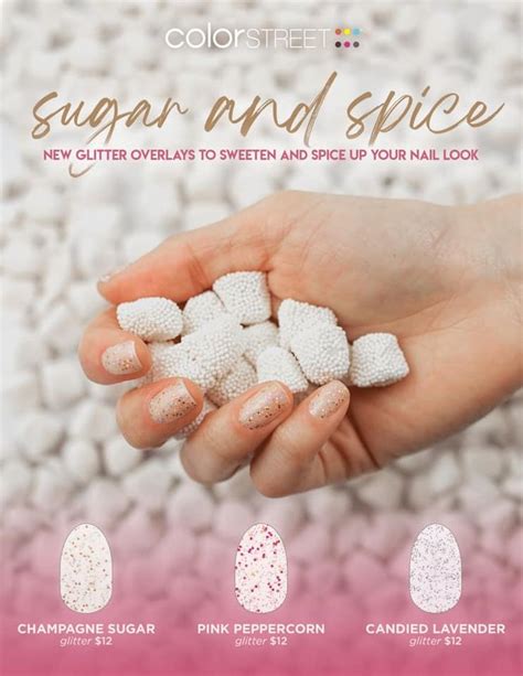 Where To Buy Color Street Nails Glitter Overlays Sugar And Spice