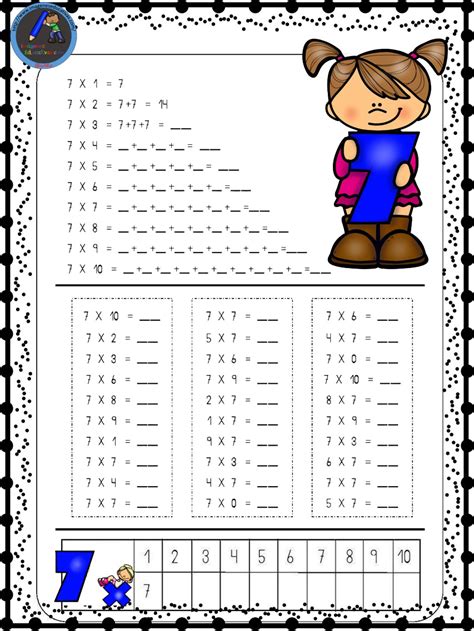 250 Fichas Para Trabajar Las Tablas De Multiplicar Imagenes Educativas