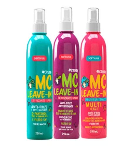 Kit Softhair 3 Defrizante Mc Leave In vinagre De Maça multi