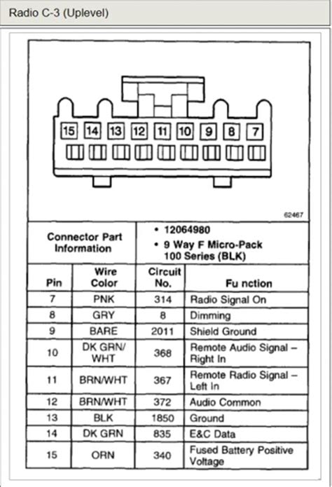 2000 Chevy Silverado 1500 Stereo Wiring Diagram