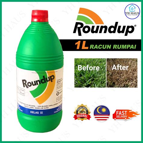 L Roundup Monsanto Glyphosate Weed Killer Racun Rumput Lalang