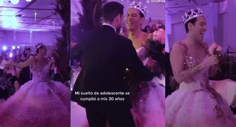 Hombre Celebr Sus A Os Con Una Fiesta De Xv