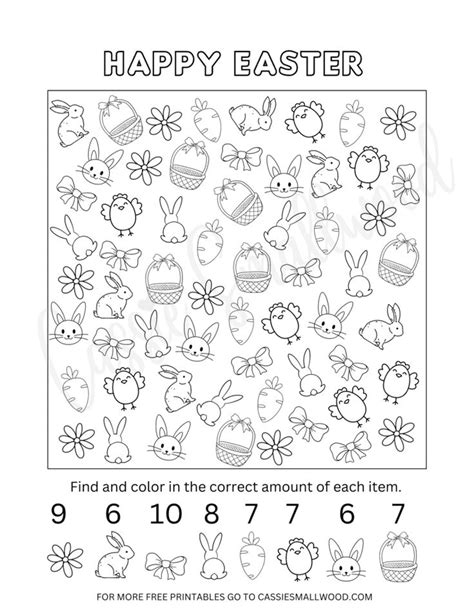 3 Cute Easter I Spy Free Printables Cassie Smallwood Easter Games